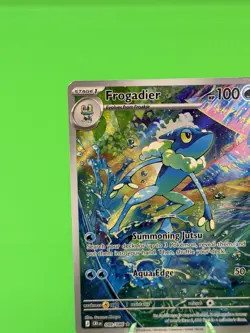 Pokemon Frogadier Mega Evolution Chaos Rising Illustration Rare 089/086 NM!!! - Image 4
