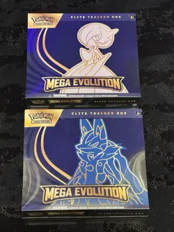 Lucario Gardevoir Elite Trainer Box ETB Lot of 2 Sealed Mega Evolution - Image 2