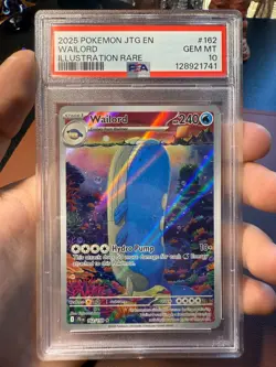 PSA 10 Wailord 162/159 Illustration Rare Pokemon Journey Together - Image 1