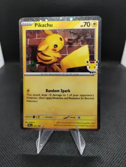 Pikachu 051 /162 Stamped 2026 Pokemon Day 30 Promo With Swirl - Image 1