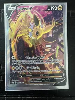 Pokemon Jolteon VMAX SWSH184 Promo Full Art Black Star Holo Sword & Shield 2021 - Image 1