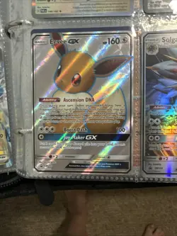 Pokemon Card Eevee GX SM242 Sun & Moon Full Art Black Star Promo 2020 Holo NM - Image 1
