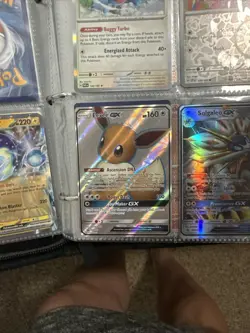 Pokemon Card Eevee GX SM242 Sun & Moon Full Art Black Star Promo 2020 Holo NM - Image 2