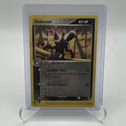 Vintage Pokemon TCG Umbreon 24/100 EX Sandstorm Rare 80 HP English 2003 - Image 1