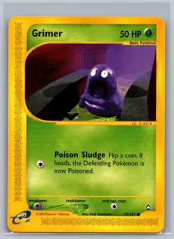 Grimer 79 Common Aquapolis Pokemon Lightly Played - Image 1