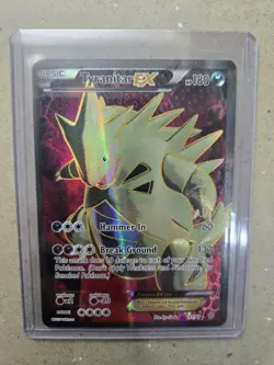 Pokemon TCG Tyranitar-EX Holo Full Art Ultra Rare Card Ancient Origins 91/98 - Image 1