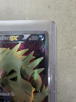 Pokemon TCG Tyranitar-EX Holo Full Art Ultra Rare Card Ancient Origins 91/98 - Image 3