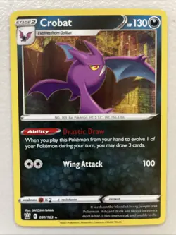 Crobat 91/163 - Pokemon TCG - Battle Styles - NM Holo Rare - Image 1