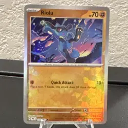 Pokemon Riolu (Master Ball Pattern) 050/131 Sv: Prismatic Evolutions Holo - Image 1