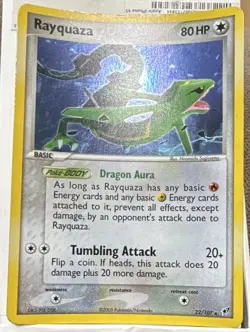 Pokemon TCG Rayquaza EX Deoxys 22/107 Holo Rare English 2005 80 HP - Image 1