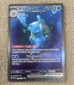 Pokemon TCG Blastoise EX Sir 200/165 Scarlet & Violet 151 - Image 1