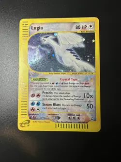 Lugia 149/147 Aquapolis Holo Ultra Secret Rare Pokemon TCG e-reader LP - Image 1