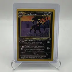 Vintage Pokemon TCG Umbreon 32/75 Neo Discovery Regular Rare 70 HP English 2001 - Image 1