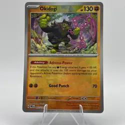 Pokemon Okidogi #057/131 English PRE Prismatic Evolutions Master Ball Holo - Image 2