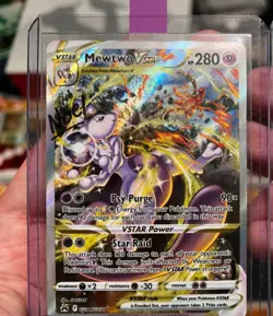 Pokemon Co. Mewtwo VSTAR GG44/GG70 Crown Zenith GG Full Art Holo Auto EN - Image 1