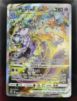 Pokemon Co. Mewtwo VSTAR GG44/GG70 Crown Zenith GG Full Art Holo Auto EN - Image 2