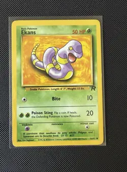 Pokemon TCG Ekans 56/82 Team Rocket NM - Image 1