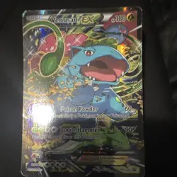 Pokemon Venusaur EX XY123 Promo Full Art Holo Basic Plant Type Pokemon TCG - Image 1