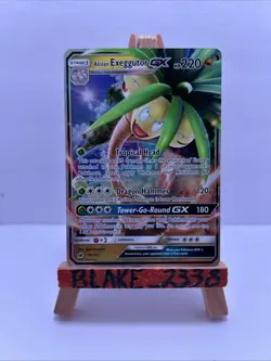 Pokemon TCG Alolan Exeggutor GX Holo Card 74/111 Sm-Crimson Invasion NM - Image 1