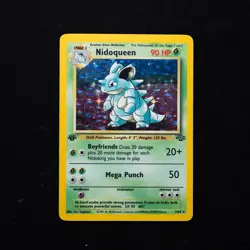 Nidoqueen 7/64 HP 1st Edition Jungle Holo Rare Vintage Pokemon TCG Card 1999 - Image 1