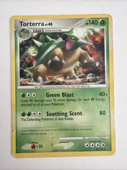 Torterra Pokemon TCG Platinum Non-Holo Rare Card #39/127 - Image 1