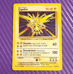 Wizards of the Coast Zapdos Holo Rare 016/102 Base Set Unlimited 90 HP 1999 - Image 1