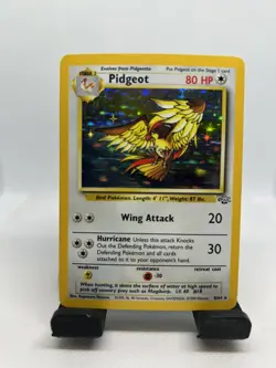 Pidgeot 8/64 MP* Holo Rare Jungle Set Unlimited Edition Pokemon Card 1999 WOTC - Image 1