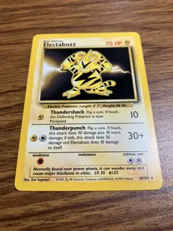 ELECTABUZZ - 20/102 - Base Set - Pokemon Card - MP - Image 2