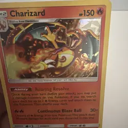 2019 POKEMON 14/181 SUN & MOON CHARIZARD HOLO TEAM UP CRACKED ICE - Image 1