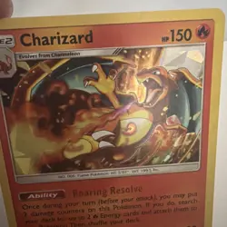2019 POKEMON 14/181 SUN & MOON CHARIZARD HOLO TEAM UP CRACKED ICE - Image 4