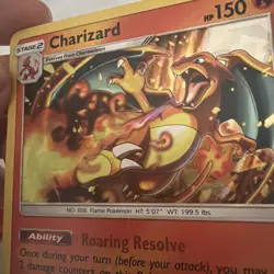 2019 POKEMON 14/181 SUN & MOON CHARIZARD HOLO TEAM UP CRACKED ICE - Image 5