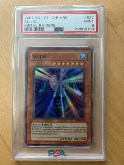 2002 Yu-Gi-Oh! Suijin Metal Raiders MRD Original Unlimited Super Rare PSA 9 MINT - Image 1