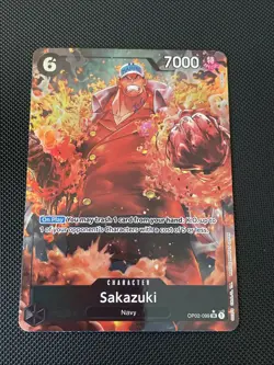 Sakazuki OP02-099 SR One Piece TCG Alt Art - Image 1