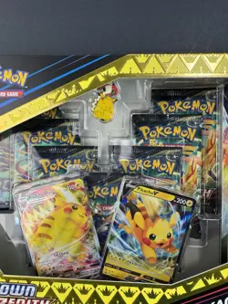 Crown Zenith Pikachu VMAX Premium Collection Box Sealed Pokemon 7 Booster Packs - Image 2