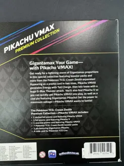 Crown Zenith Pikachu VMAX Premium Collection Box Sealed Pokemon 7 Booster Packs - Image 4