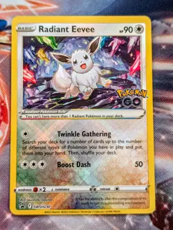 Pokemon TCG Radiant Eevee SWSH230 Black Star Promo, Near Mint Condition - Image 1