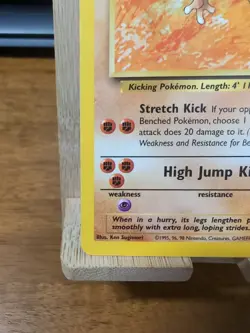 Hitmonlee 22/62 - Fossil - Rare Non Holo - 1999 Pokemon LP - Image 3