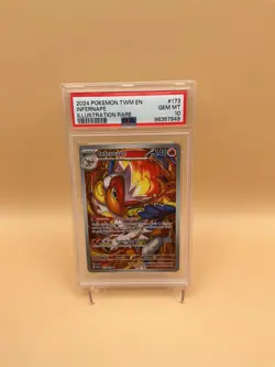POKEMON TWM EN-TWILIGHT MASQUERADE ILLUSTRATION RARE #173 INFERNAPE PSA 10 - Image 1