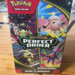 Pokemon TCG Mega Evolution—Perfect Order Booster Bundle Box 6 Packs English - Image 1