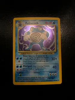 Poliwrath 13/102 BASE SET HOLO 1999 Pokemon NM - Image 2