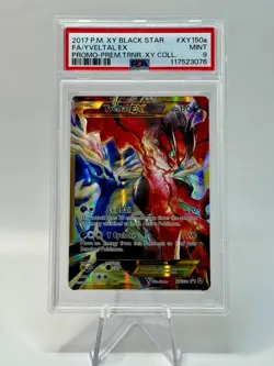 2017 Pokemon XY Promo Premium Trainer Full Art Yveltal EX #XY150a PSA 9 MINT - Image 1