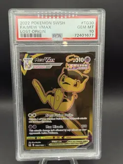 PSA 10 - Pokemon 2022 Lost Origin Trainer Gallery Mew VMAX Secret Holo TG30 - Image 1