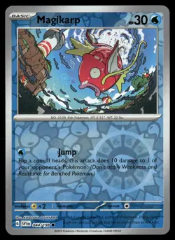 Magikarp 044/198 Common Scarlet & Violet Pokemon Reverse Holo Near Mint - Image 1