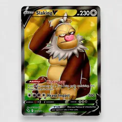 Slaking V (Full Art) 077/078 Pokemon GO Holo Ultra Rare Pokemon TCG NM - Image 1