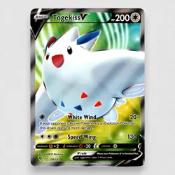 Togekiss V (Full Art) 178/185 SWSH04: Vivid Voltage Holo Ultra Rare Pokemon TCG - Image 1