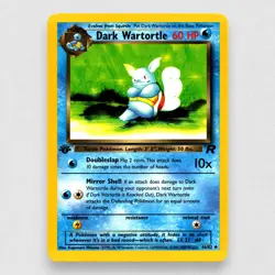 Dark Wartortle 46/82 Team Rocket 1st Edition Uncommon Pokemon TCG NM - Image 1