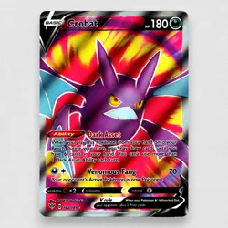Crobat V (Full Art) 182/189 SWSH03: Darkness Ablaze Ultra Rare Pokemon TCG NM - Image 1