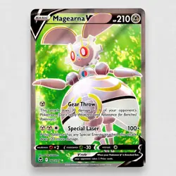 Magearna V (Full Art) 182/195 SWSH12: Silver Tempest Ultra Rare Pokemon TCG NM - Image 1