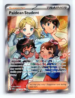Pokemon TCG Scarlett & Violet Paldea Fates Paldean Student 230/091 Full Art - Image 1