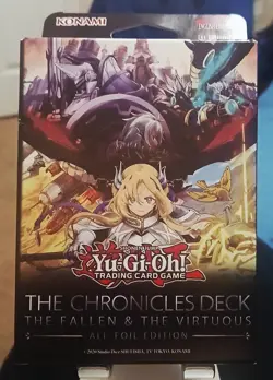 YUGIOH THE CHRONICLES DECK: THE FALLEN & THE VIRTUOUS (ALL-FOIL EDITION) DECK - Image 1